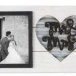 Wood Mr. & Mrs. 4X6 Photo Frame