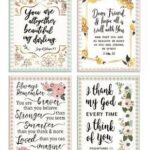Ceramic Powder Room Wall Sign, 4 Assorted