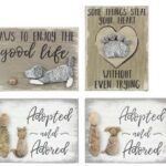 Wood Mini Pet Pebble Art 4 Assorted