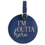 CIRCLE LUGGAGE TAGS NAVY