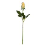 17.5 Inch Light Green Real Touch Rose Bud Stem
w/Foliage