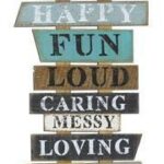 WOOD WELCOME WALL SIGN
