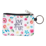 Love You More ID Wallet Keychain
