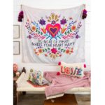 Tapestry Blanket Heart Happy