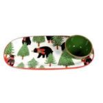 Winter Bear Appetizer Tray, 2 piece