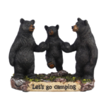 Resin Bear Let's go camping