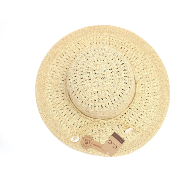 Straw Woven Patterned Sun Hat - Image 3