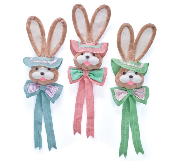 HANGING BUNNY HEAD WITH HATS