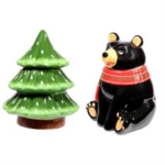 Winter Bear & Tree Cookie Jar