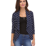Hesperus Polka dot blazer, navy