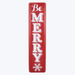 Metal Christmas Wall Sign, Be Merry