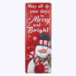 Metal Christmas Snowman Wall Sign