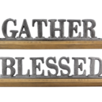 Wood/Cast-Iron Word, 2 Assorted Styles