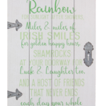 Wood St. Patrick’s Day Irish Proverb Door Tabletop Wall Sign