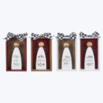 Wood Christmas Angels in Shadow Box, 4 A