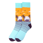Men's Tropical Sunset Novelty Socks - NVS19551