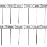 Metal Garden Marker, 12 assorted spices
