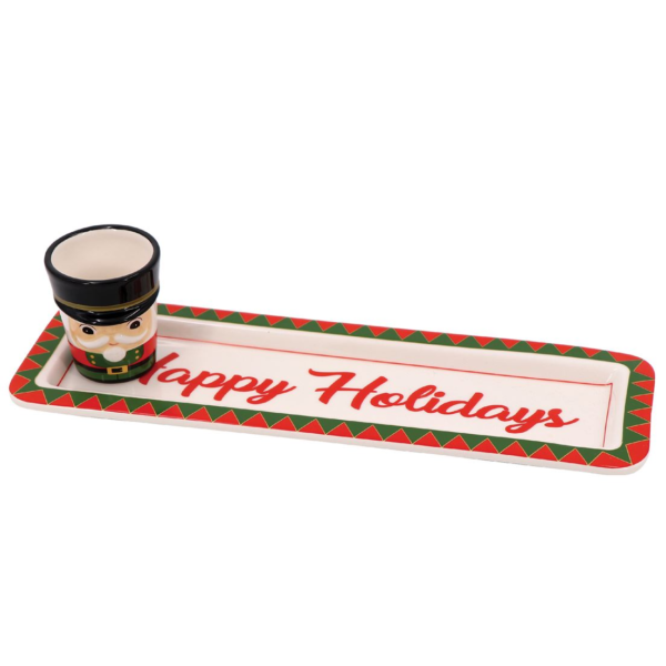 Nutcracker Tray w/ Toothpick Holder