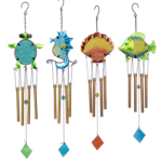 Metal Beach Wind Chimes, 4 Assorted Styles