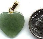 Heart Pendant, 15 mm - Gold Tone Findings