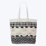 Crocheted Large Tote w/ Tassel Design, 100% cotton