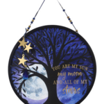 Wood Framed Round Celestial You are My ..