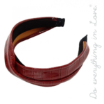 Do everything in Love solid crocodile embossed headband