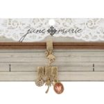 Interchangeable Wide Tan Leather Choker w/ 4 charms - palm tree, flamingo, rose cabochon, rhinestone disk