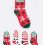 Christmas Theme Plushy Socks Set