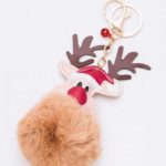 Christmas Fuzzy Keychain, various