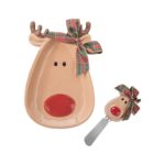 Reindeer Plate & Spreader Set