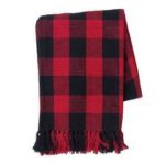 Franklin Red & Black Throw by CandF Home