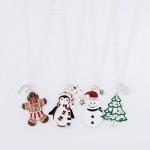Christmas Pendant Necklace w/ earrings