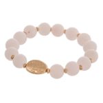 Semi precious natural stone stretch bracelet