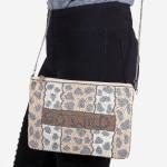 High quality "Go Wild" leopard print seed beaded crossbody clutch