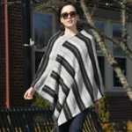 Comfy Luxe Women's Knit Poncho Featuring Tassel Accents.