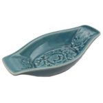 River Blue Flower Dish