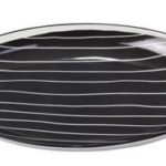 Stoneware Oval Black and White Platter