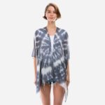Lightweight Tie-Dye Burst Kimono