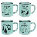 Ceramic Camper Coffee Mug, 4 Assorted