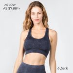 Women's Stone Wash Seamless Sports Bra