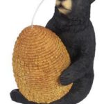 Resin Bear Holding Honeycomb by Young's