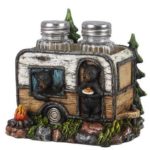 Resin Bears In Camper S/P, Set of 3