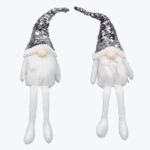 FABRIC SHELF SITTING GNOME WITH SEQUIN HAT TABLETOP DECOR, 2 ASSORTMENT